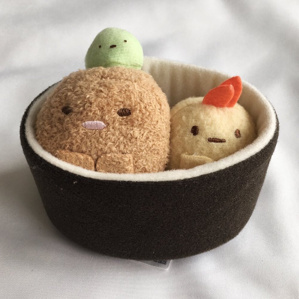 Japan San-X Sumikko Gurashi Tenori Plush Ebifurai No Shippo, Tonkatsu, W…